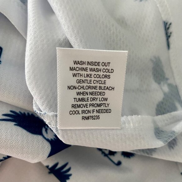 Golf America White Polo with Blue Eagles Golf Clubs Men's Large - Picture 9 of 9